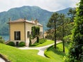 Park and Villa del Balbianello at Como lake