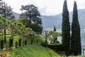 Park and Villa del Balbianello at Como lake