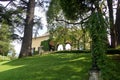 Park and Villa del Balbianello at Como lake