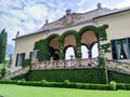 Park and Villa del Balbianello at Como lake