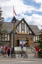 Park Visitor Center at Banff Townsite in the Canadian Rockies, Alberta, Canada