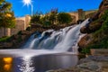Waterfall at Regatta Park in Oklahoma City