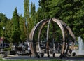 Park at the Willamette River in the Town Corvallis, Oregon Royalty Free Stock Photo