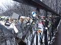 Bridge `Lovers` in the city of Kiev