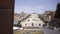 Park in Yerevan with cascade stairs, Armenia. Art. Historical architectural complex with many stairs, fountains, and Royalty Free Stock Photo