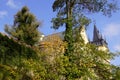 Park Zruc nad Sazavou - wall and castle tower