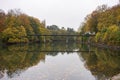 Parkbron bridge in Kungsparken park in Malmo, Sweden in late fall