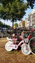 Parked bicycles, Amsterdam