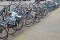 Parked Bicycles At Amsterdam The Netherlands Royalty Free Stock Photo