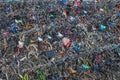 Parked Bicycles At Amsterdam The Netherlands