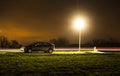 Parked car at night Royalty Free Stock Photo