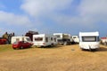 Parked caravans