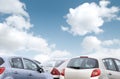 Parked cars Royalty Free Stock Photo