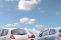 Parked cars Royalty Free Stock Photo