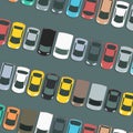 Parked cars vector