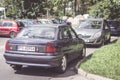 Parked classic Opel Astra car