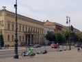 Parked electric bicycles and e-scooters in Berlin Mitte