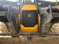 Parked jcb backhoe loader. Istanbul, Turkey - December 2020 Royalty Free Stock Photo