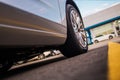 Parked Modern Car Closeup Royalty Free Stock Photo