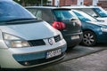 Parked Renault Scenic car.