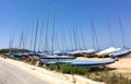 Parked Sailboats Royalty Free Stock Photo