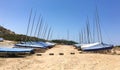 Parked Sailboats Royalty Free Stock Photo