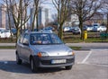 Parked small Fiat Seicento