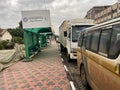 Parked vehicles in Nairobi Kenya