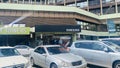 Parked vehicles near Jamia mosque, streets of Nairobi Kenya