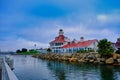 Parker Lighthouse Restaurant in Blue Hour