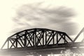 Parker Truss Bridge over Occoquan River on Richmond, Fredericksburg and Potomac Railroad Royalty Free Stock Photo