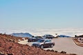 Parking above clouds in haleakala national park