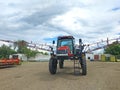 parking of agricultural machinery after working in the field