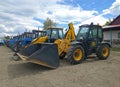 parking of agricultural machinery after working in the field