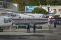 Parking of aircrafts and helicopters on the Black Sea coast