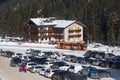 Parking in Alba di Canazei ski resort