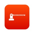 Parking barrier icon digital red