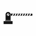 Parking barrier icon, simple style Royalty Free Stock Photo