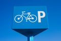 Parking Bicycle Sign Royalty Free Stock Photo