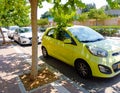 Parking cars in sunlight