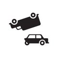 Parking crash icon. Trendy Parking crash logo concept on white b