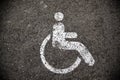 Parking for the disabled Royalty Free Stock Photo