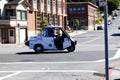 Parking Enforcement Vehicle Crossing Intersection Sausalito CA Royalty Free Stock Photo