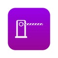 Parking entrance icon digital purple