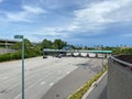 The parking entrance to Universal Studios, Islands of Adventure and Volcano Bay in Orlando, Florida