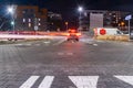 Parking garage. Empty road asphalt background. Car lot parking space in underground city garage. Modern underground parking Royalty Free Stock Photo