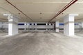 Parking garage interior, industrial building,Empty underground i Royalty Free Stock Photo