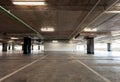 Parking garage interior, industrial building,Empty underground i Royalty Free Stock Photo