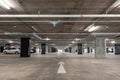 Parking garage interior, industrial building,Empty underground i Royalty Free Stock Photo