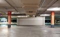 Parking garage interior, industrial building,Empty underground Royalty Free Stock Photo